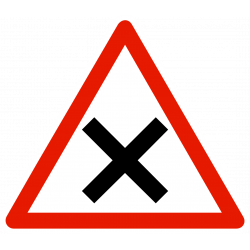 Panneau intersection de voie AB1 | WP Signalisation