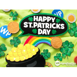 Panneau personnalisé Saint Patrick l WP Signalisation