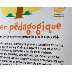 Panneau Personnalisé Verger Pédagogique l WP Signalisation