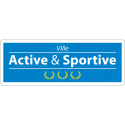 Panneau Label Ville Active et Sportive l WP Signalisation