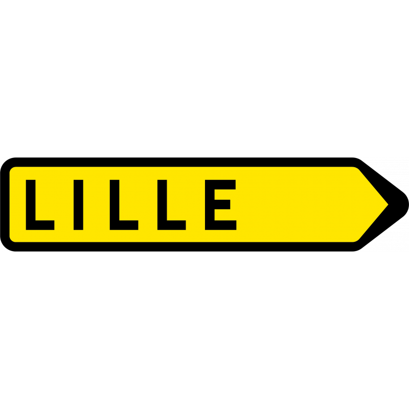 Paneau voierie temporaire réduction du nombre des voies KD21a