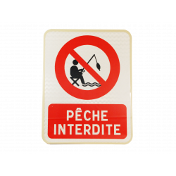 Panneau Pêche Interdite l WP Signalisation