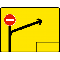 Panneau voirie temporaire présignalisation de déviation KD42c | WP Signalisation | Panneau pour chantiers et travaux