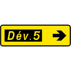Paneau voierie temporaire présignalisation courante KD43a-2