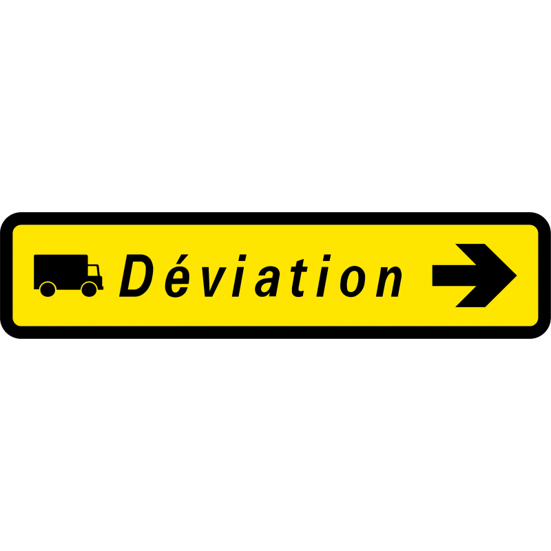 Paneau voierie temporaire présignalisation courante KD43b