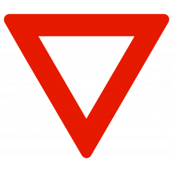 Panneau cédez le passage à l'intersection AB3A