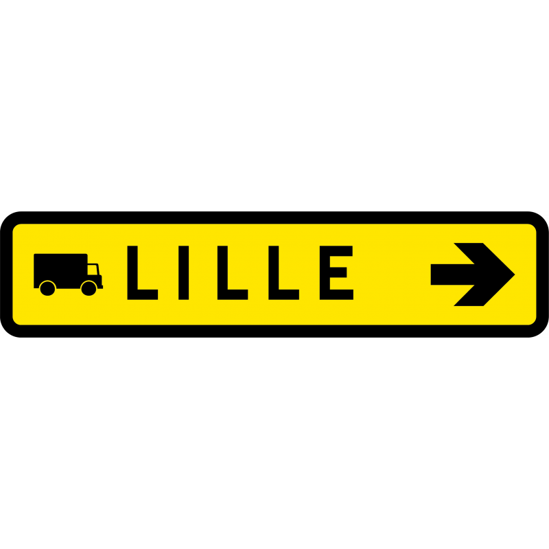 Paneau voierie temporaire présignalisation courante KD43d