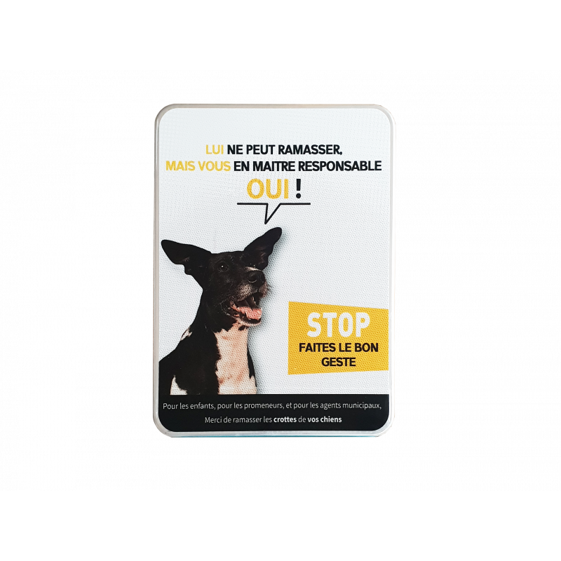 Panneau personnalisé chien l WP Signalisation