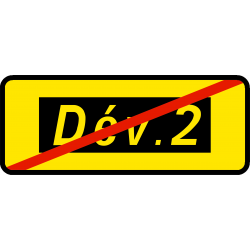 Paneau voierie temporaire confirmation de déviation KD69a