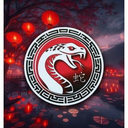 Panneau personnalisé nouvel an chinois - serpent l WP Signalisation