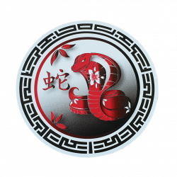 Panneau personnalisé nouvel an chinois - serpent l WP Signalisation