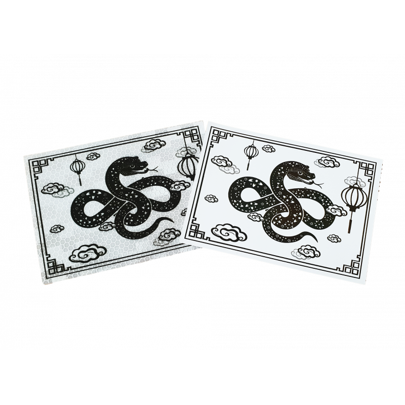 Panneau personnalisé nouvel an chinois - serpent l WP Signalisation