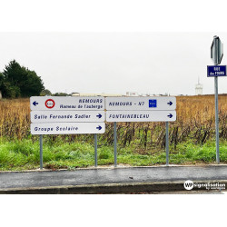 Panneau bi-mâts directionnel l WP Signalisation