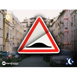 Panneau de danger A2B Ralentisseur de type dos-d'âne I WP Signalisation