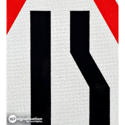 Panneau de danger chaussée rétrécie par la droite A3A l WP Signalisation