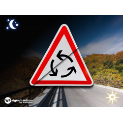 Panneau AB25 - Carrefour à sens giratoire  I WPSignalisation
