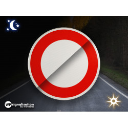 Panneau d'interdiction circulation interdite à tout véhicule dans les deux sens B0 l WP Signalisation