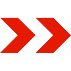 Balisage temporaire position d'une déviation ou d'un rétrécissement temporaire de chaussée K8-2