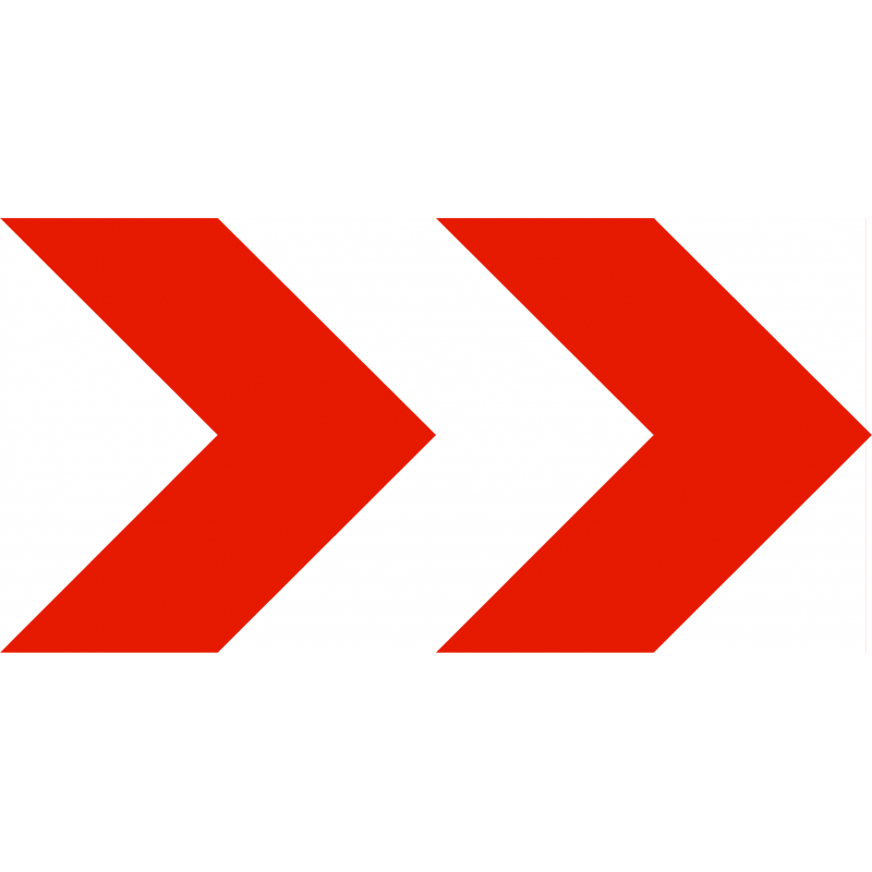 Balisage temporaire position d'une déviation ou d'un rétrécissement temporaire de chaussée K8-2