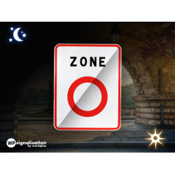 Panneau ZFE | Panneau Zone à Faibles Emissions l WP Signalisation | Reduction de pollution