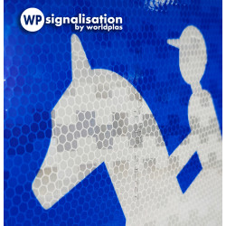 Panneau d'obligation fin de chemin obligatoire pour cavaliers B42 l WP Signalisation