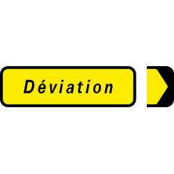 Panneau de chantier déviation KD22 I WP Signalisation