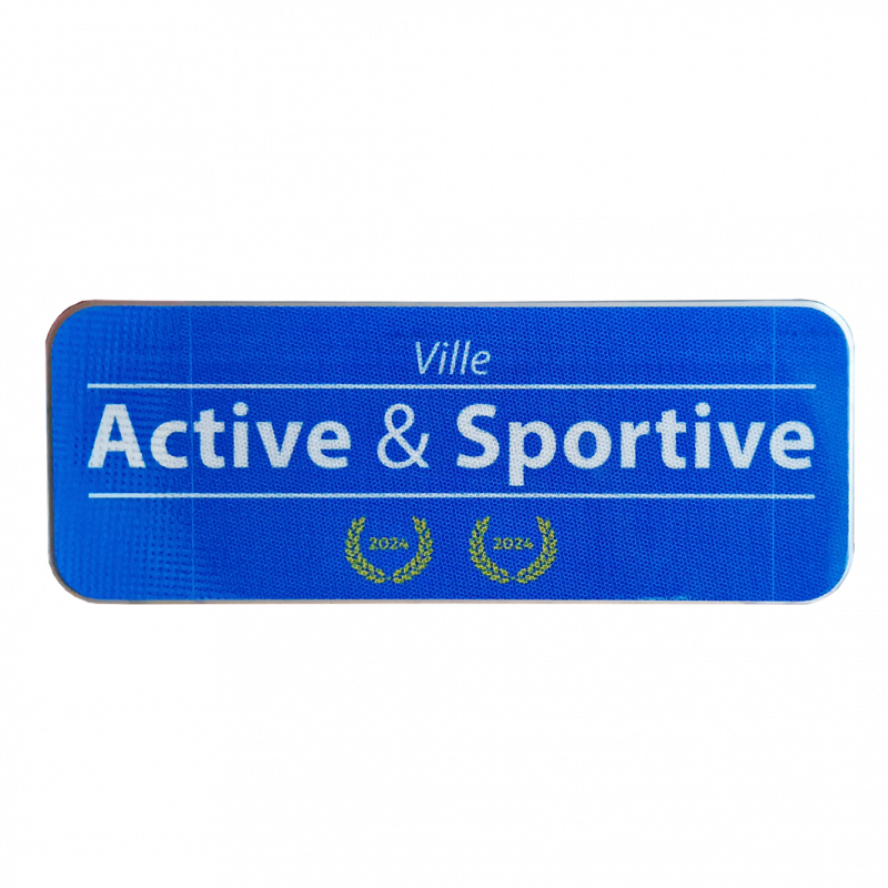 Panneau Label Ville Active et Sportive l WP Signalisation