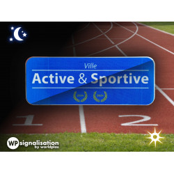 Panneau Label Ville Active et Sportivet l WP Signalisation