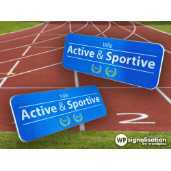 Panneau Label Ville Active et Sportive l WP Signalisation