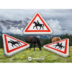 Panneau de danger passage de cavaliers A15C l WP Signalisation