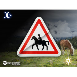 Panneau de danger passage de cavaliers A15C (retro) l WP Signalisation