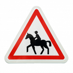 Panneau de danger passage de cavaliers A15C  l WP Signalisation