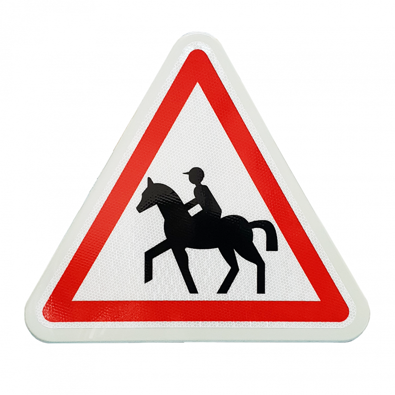 Panneau de danger passage de cavaliers A15C  l WP Signalisation
