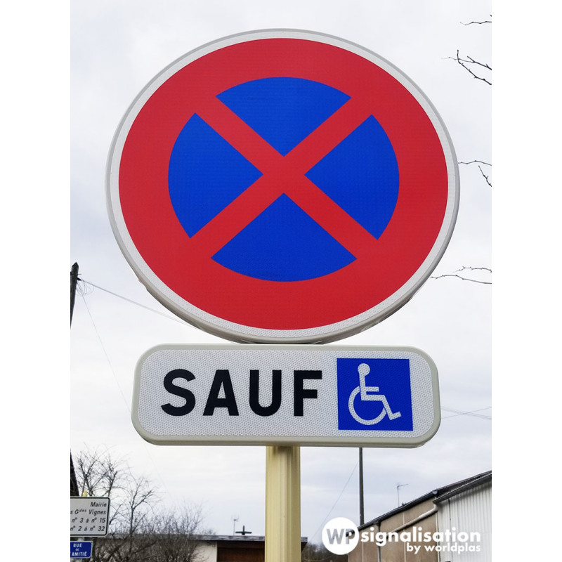 Panneau de stationnement B6D - Arrêt et stationnement interdits l WP Signalisation