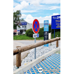 Panneau de stationnement B6D - Arrêt et stationnement interdits l WP Signalisation