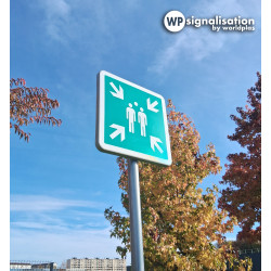 Panneau point de rassemblement après évacuation | Panneau CE004 | WP Signalisation