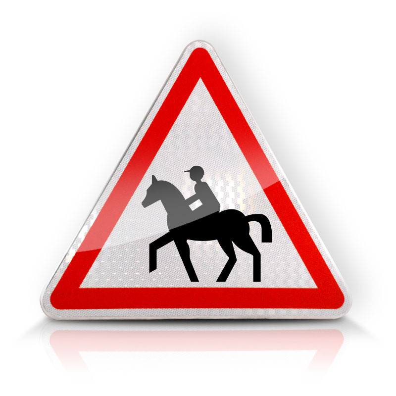 Panneau de danger passage de cavaliers A15C  l WP Signalisation