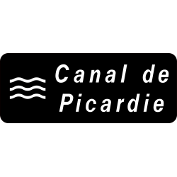 Panneau directionnel localisation d'un cours d'eau E32b