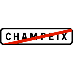 Panneau de localisation sortie d'agglomération EB20-1