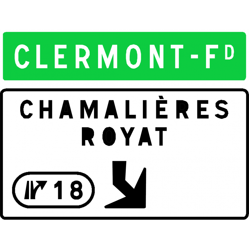 Panneau de avancée d'affectation de voies de sortie numérotée Da31d