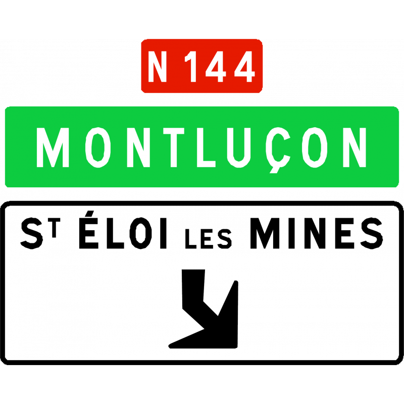 Panneau de avancée d'affectation de voies de sortie non numérotée Da31e