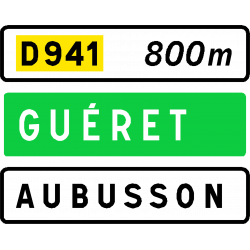 Panneau de présignalisation sortie non numérotée D41b