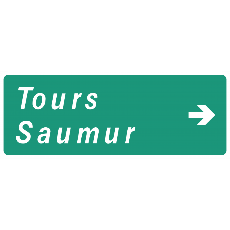 Panneau de présignalisation courante des carrefours D43 l WP Signalisation