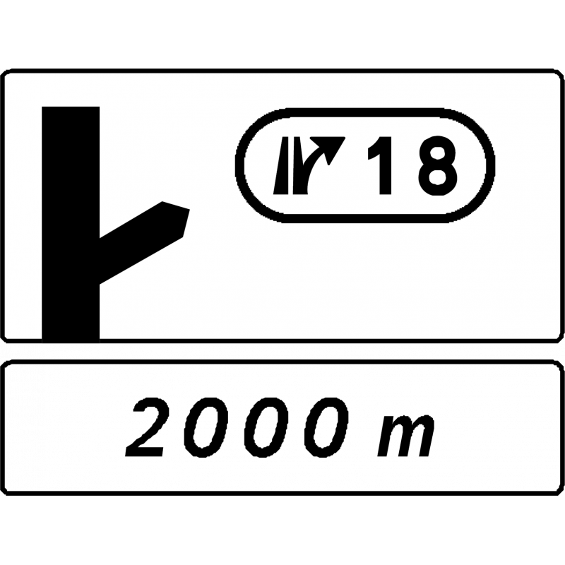 Panneau d'avertissement sortie simple D51c