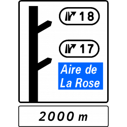 Panneau d'avertissement sorties rapprochées D51dr