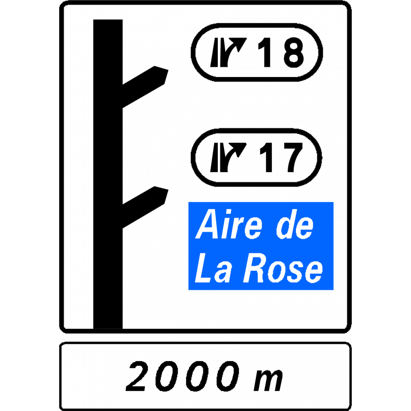Panneau d'avertissement sorties rapprochées D51dr