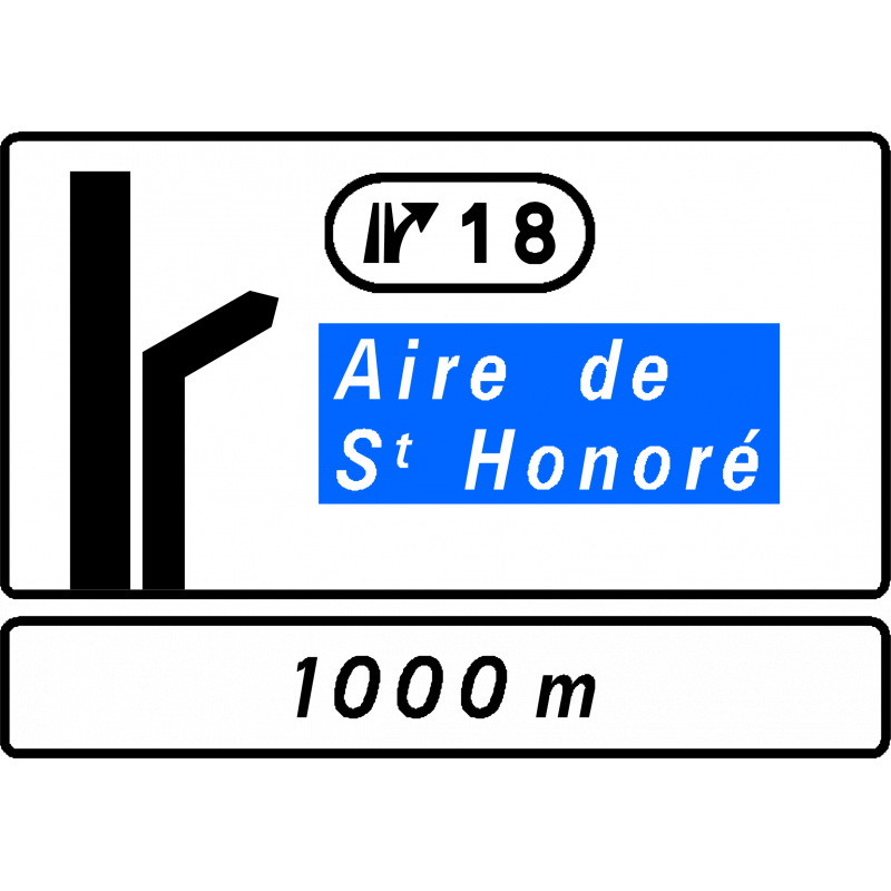 Panneau d’avertissement avec affectation de voies Da51br