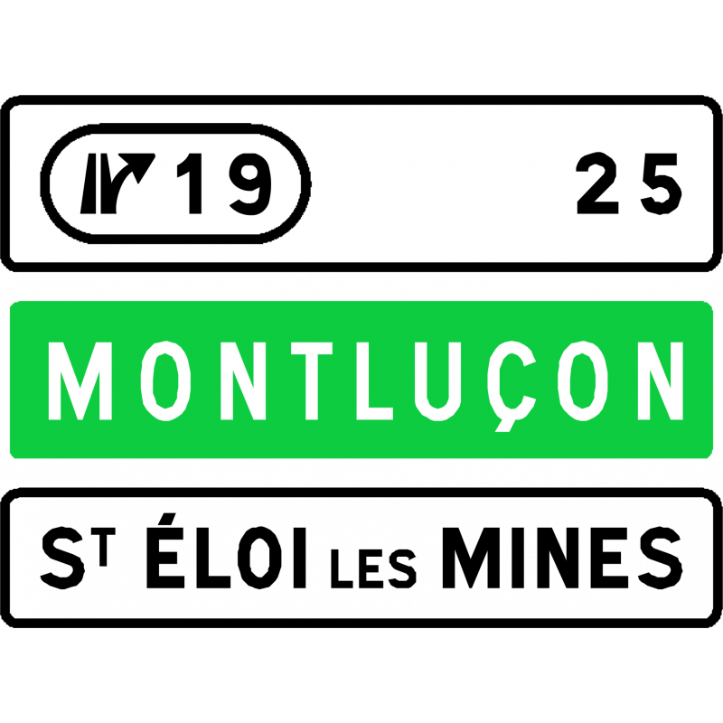 Panneau de confirmation prochaine sortie D63c