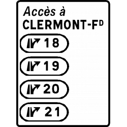 Panneau complémentaire de sortie D72