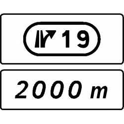 Panneau complémentaire de sortie D73